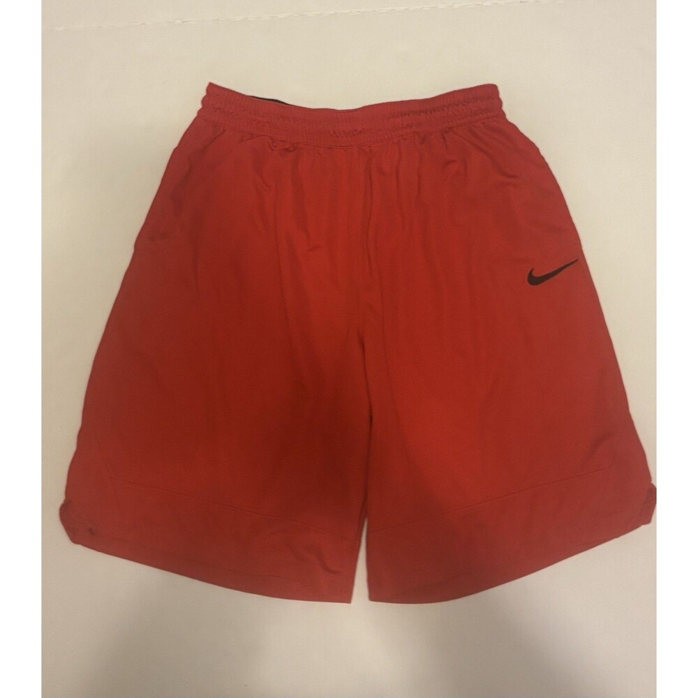 Nike Dri-FIT Men's Red Mesh Athletic Shorts XXL Regular Fit Elastic Waist